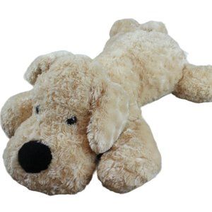 Kellytoy Tan Puppy Dog Laying Stuffed Animal Toy Swirl Floppy Jumbo 31" 2015 HTF